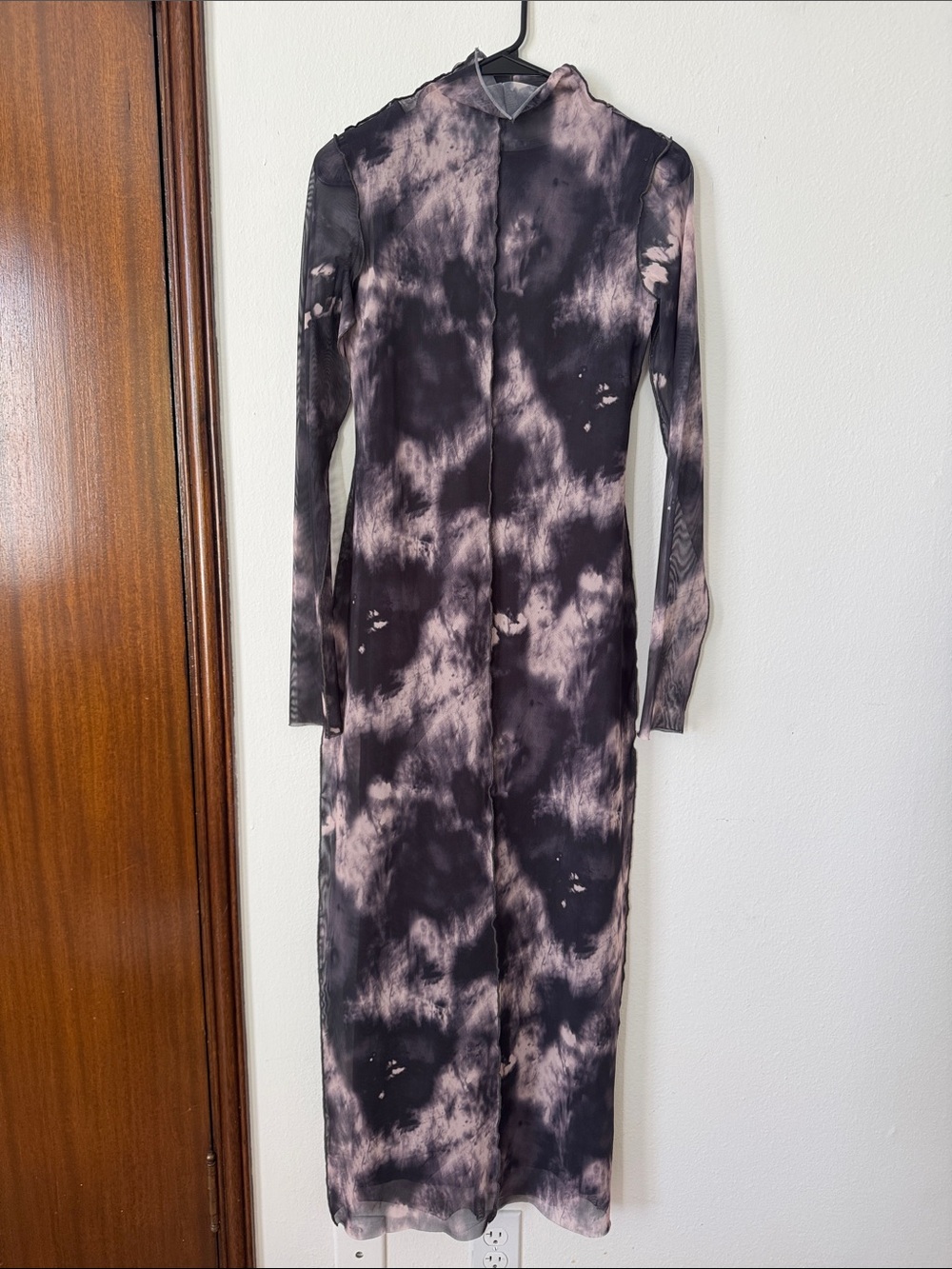 Zara Mesh Tie Dye maxi dress
